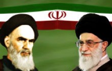 فایل لایه باز بنر با تصویر امام خمینی (ره) و امام خامنه ای