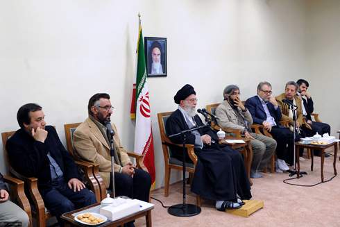 دیدار آقا با عوامل جشنواره فیلم عمار