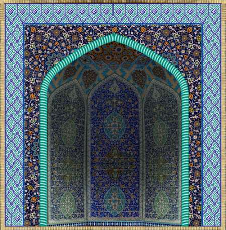 بنر محراب / یا ایها الذین آمنوا استعینوا بالصبر و الصلاه