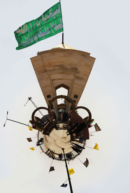 عکس کروی از یادمان اروند