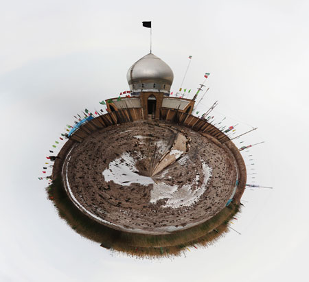 عکس پانوراما از یادمان شهدای عملیات رمضان (پاسگاه زید)