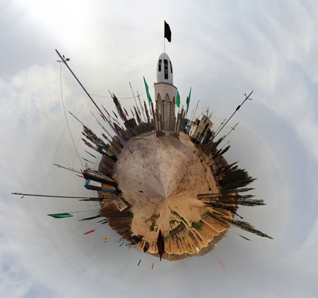 عکس کروی از یادمان شرهانی