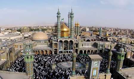 فیلم برداری هوایی از حرم حضرت معصومه (س)