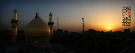 عکس پانوراما از غروب حرم امام حسین (ع) - ashura