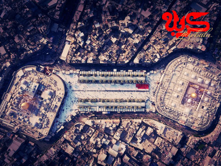 تصویر هوایی از بین الحرمین / کربلا