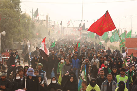 راهپیمایی اربعین ، مشایة الأربعین ، arbaeen
