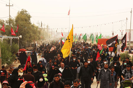 راهپیمایی اربعین ، مشایة الأربعین ، arbaeen