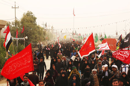 راهپیمایی اربعین ، مشایة الأربعین ، arbaeen