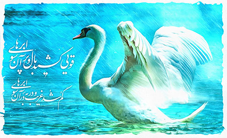 قویی کشید بال و پر آن سوی ابرها