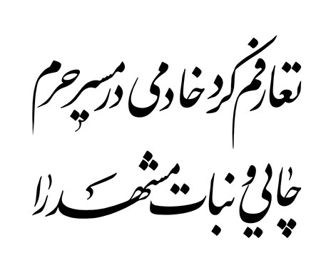 تعارفم کرد خادمی در مسیر حرم چایی و نبات مشهد را