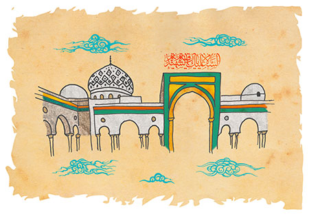 نقاشی حرم حضرت رقیه (س)