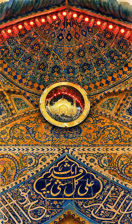 نقاشی حرم امام علی (ع)